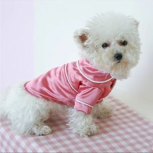 Small Dog/Cat Pajama Pink Satin